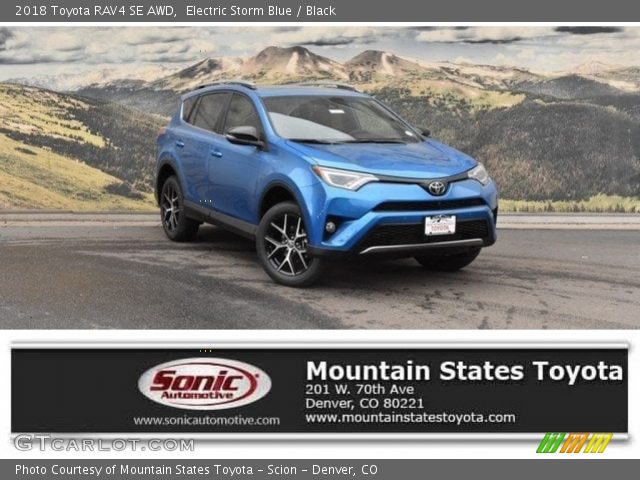 2018 Toyota RAV4 SE AWD in Electric Storm Blue