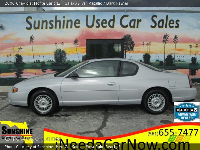 2000 Chevrolet Monte Carlo LS in Galaxy Silver Metallic