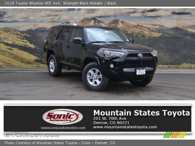 2018 Toyota 4Runner SR5 4x4 in Midnight Black Metallic
