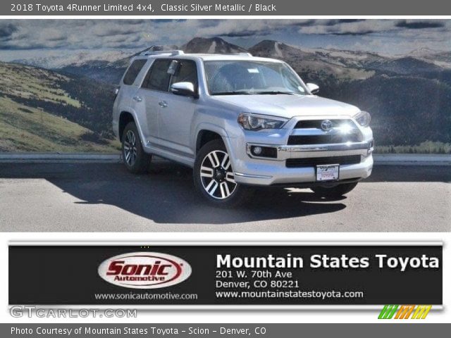 2018 Toyota 4Runner Limited 4x4 in Classic Silver Metallic