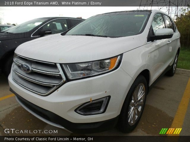 2018 Ford Edge Titanium AWD in White Platinum