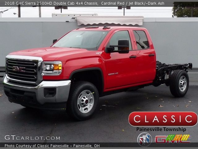 2018 GMC Sierra 2500HD Double Cab 4x4 Chassis in Cardinal Red