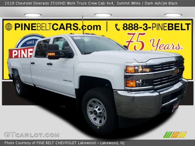 2018 Chevrolet Silverado 3500HD Work Truck Crew Cab 4x4 in Summit White
