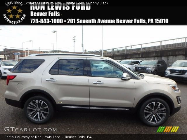 2017 Ford Explorer Platinum 4WD in White Gold