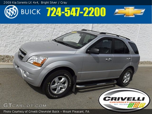 2009 Kia Sorento LX 4x4 in Bright Silver