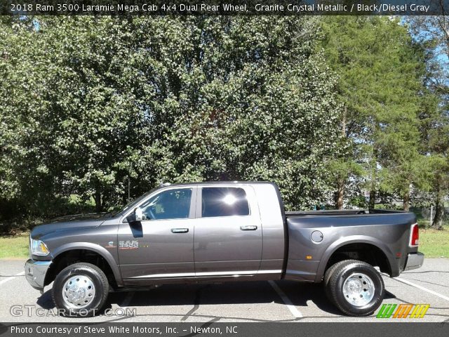 2018 Ram 3500 Laramie Mega Cab 4x4 Dual Rear Wheel in Granite Crystal Metallic