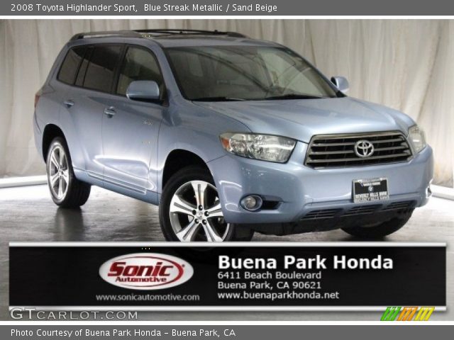 2008 Toyota Highlander Sport in Blue Streak Metallic