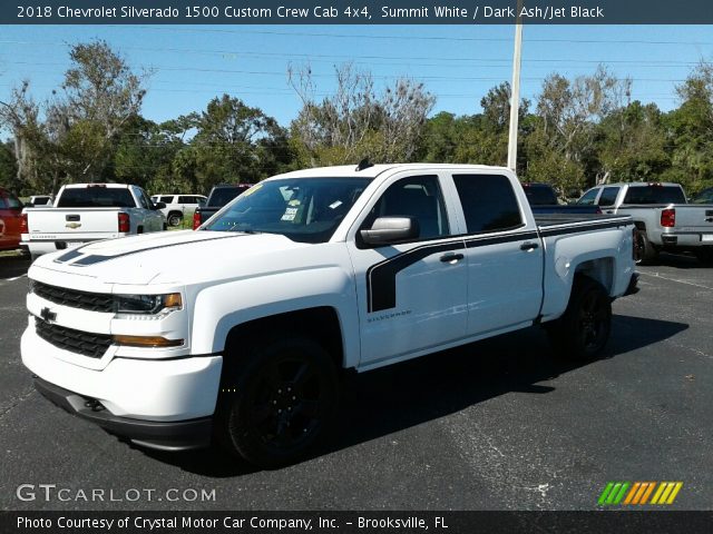 2018 Chevrolet Silverado 1500 Custom Crew Cab 4x4 in Summit White