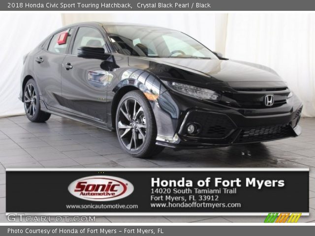 2018 Honda Civic Sport Touring Hatchback in Crystal Black Pearl
