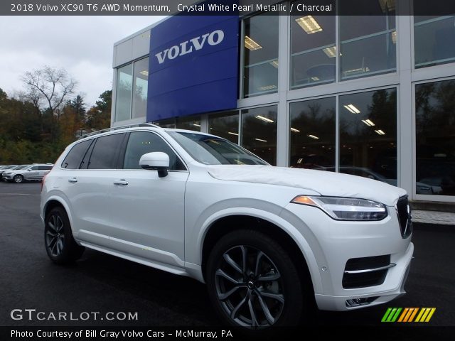 2018 Volvo XC90 T6 AWD Momentum in Crystal White Pearl Metallic