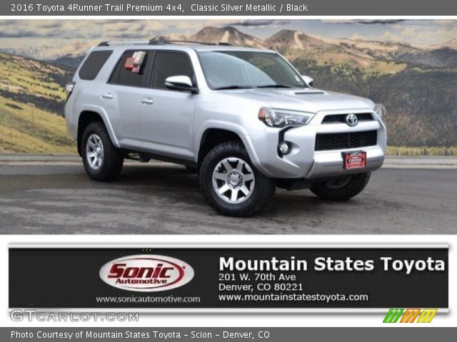 2016 Toyota 4Runner Trail Premium 4x4 in Classic Silver Metallic