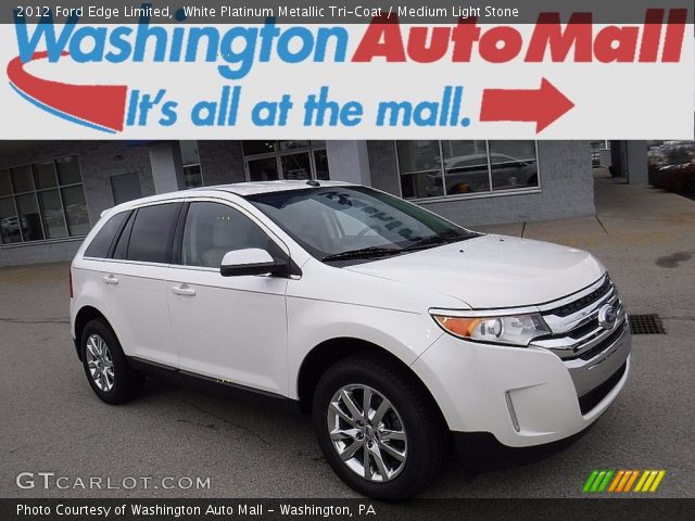 2012 Ford Edge Limited in White Platinum Metallic Tri-Coat