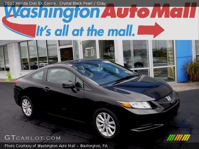 2012 Honda Civic EX Coupe in Crystal Black Pearl