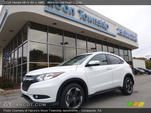 2018 Honda HR-V EX-L AWD in White Orchid Pearl