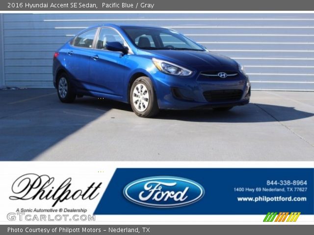 2016 Hyundai Accent SE Sedan in Pacific Blue