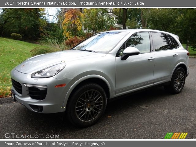 2017 Porsche Cayenne Platinum Edition in Rhodium Silver Metallic