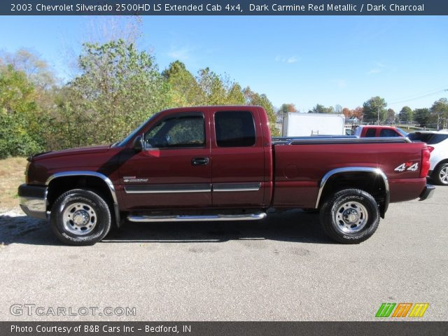 2003 Chevrolet Silverado 2500HD LS Extended Cab 4x4 in Dark Carmine Red Metallic