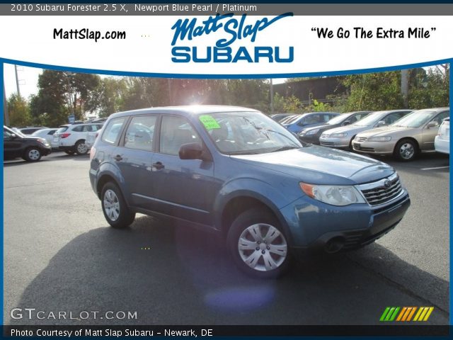 2010 Subaru Forester 2.5 X in Newport Blue Pearl
