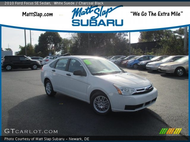 2010 Ford Focus SE Sedan in White Suede