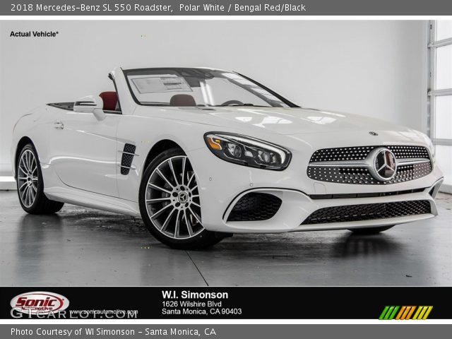 2018 Mercedes-Benz SL 550 Roadster in Polar White