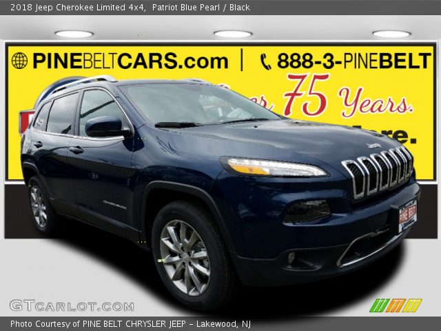 2018 Jeep Cherokee Limited 4x4 in Patriot Blue Pearl