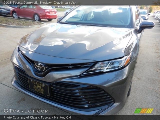 2018 Toyota Camry LE in Predawn Gray Mica