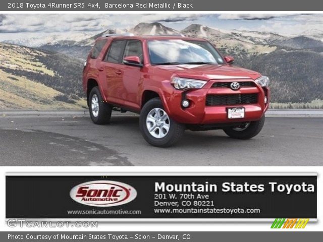 2018 Toyota 4Runner SR5 4x4 in Barcelona Red Metallic