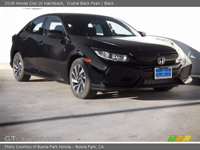 2018 Honda Civic LX Hatchback in Crystal Black Pearl