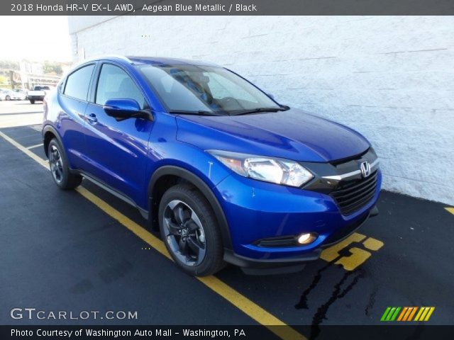 2018 Honda HR-V EX-L AWD in Aegean Blue Metallic