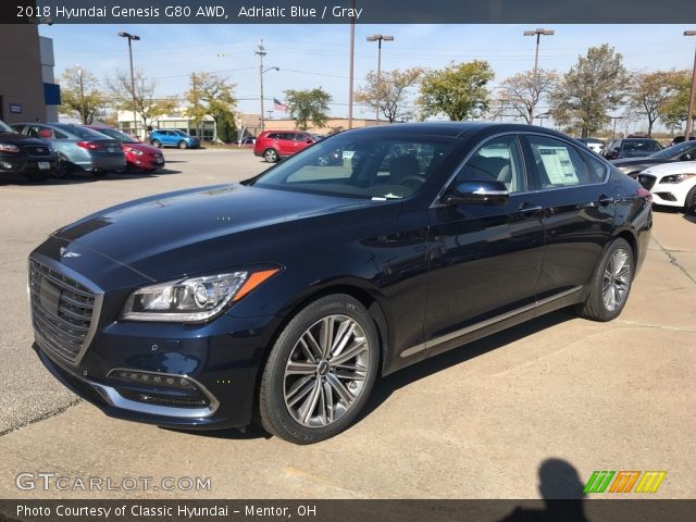 2018 Hyundai Genesis G80 AWD in Adriatic Blue