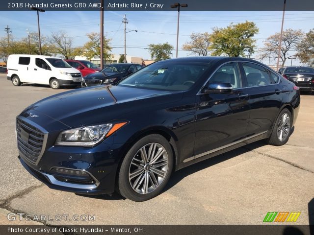 2018 Hyundai Genesis G80 AWD in Adriatic Blue