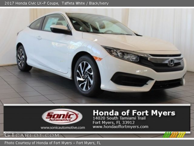 2017 Honda Civic LX-P Coupe in Taffeta White