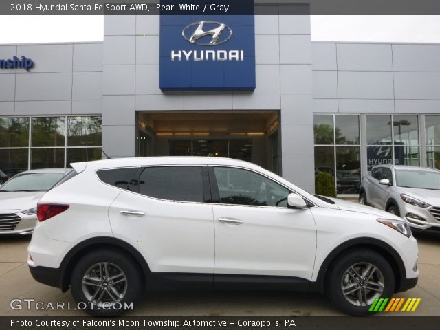 2018 Hyundai Santa Fe Sport AWD in Pearl White