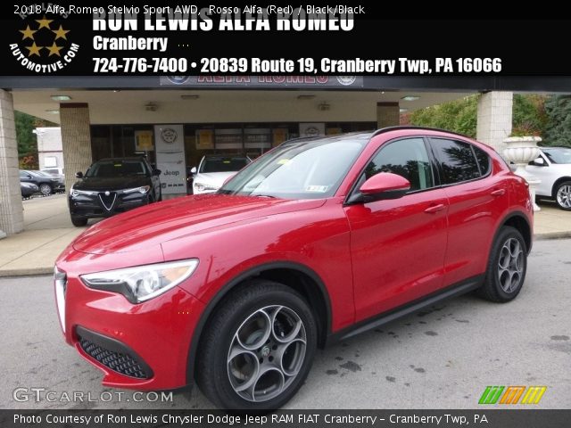 2018 Alfa Romeo Stelvio Sport AWD in Rosso Alfa (Red)