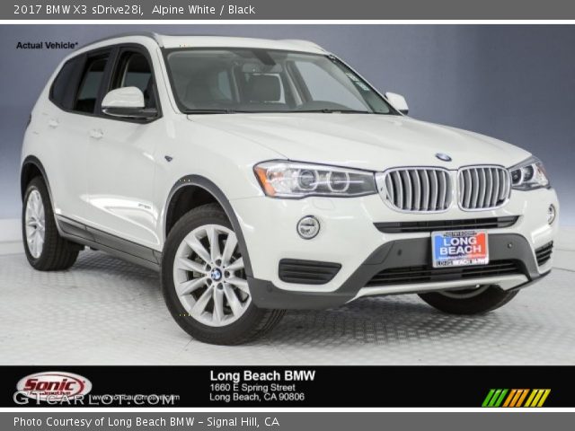 2017 BMW X3 sDrive28i in Alpine White