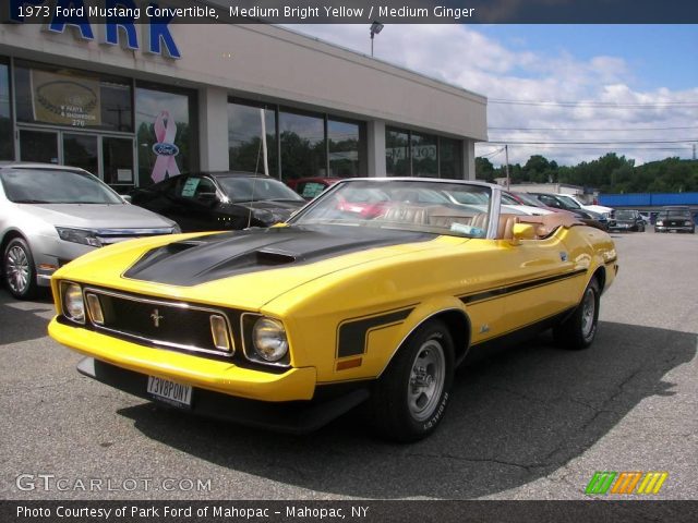 1973 Ford Mustang Convertible in Medium Bright Yellow