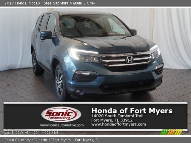 2017 Honda Pilot EX in Steel Sapphire Metallic