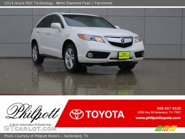 2014 Acura RDX Technology in White Diamond Pearl
