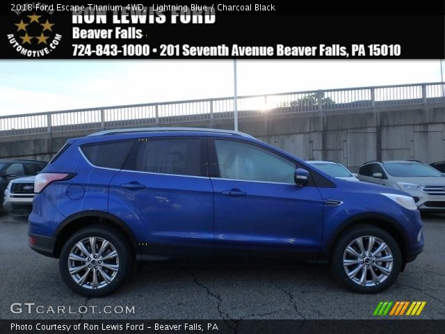 2018 Ford Escape Titanium 4WD in Lightning Blue