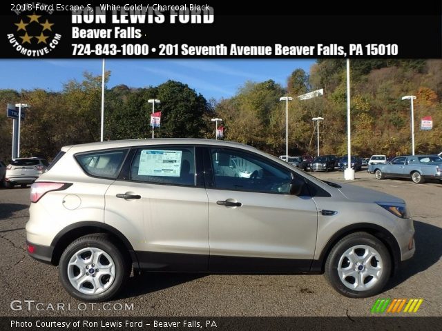 2018 Ford Escape S in White Gold