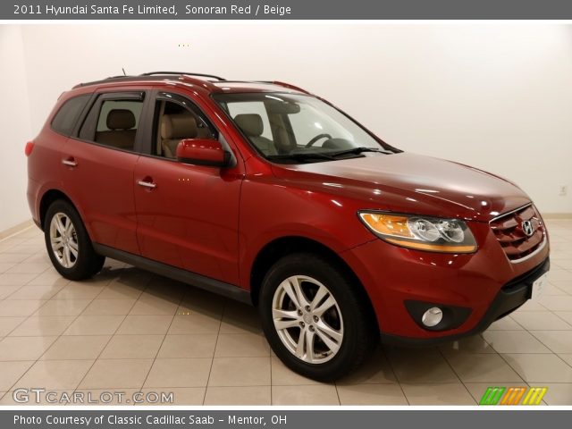 2011 Hyundai Santa Fe Limited in Sonoran Red
