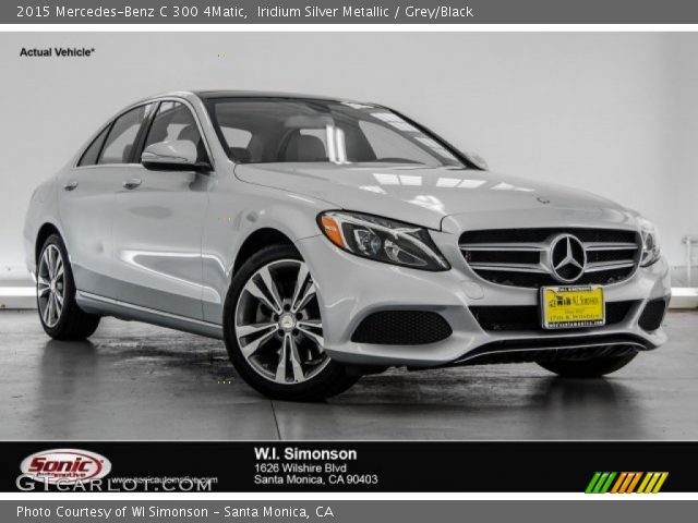 2015 Mercedes-Benz C 300 4Matic in Iridium Silver Metallic