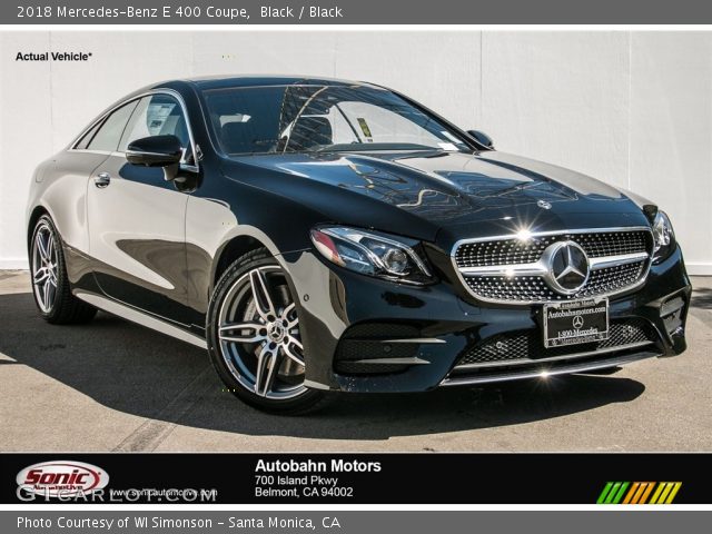 2018 Mercedes-Benz E 400 Coupe in Black