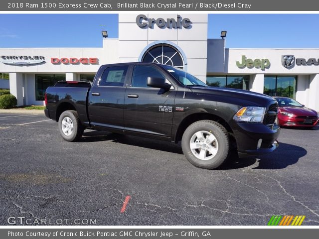 2018 Ram 1500 Express Crew Cab in Brilliant Black Crystal Pearl