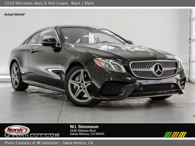 2018 Mercedes-Benz E 400 Coupe in Black