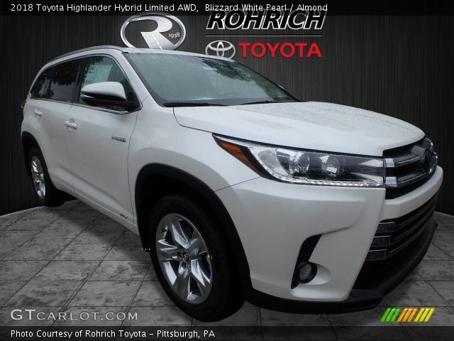 2018 Toyota Highlander Hybrid Limited AWD in Blizzard White Pearl