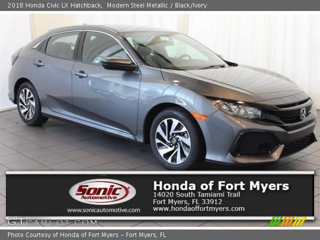 2018 Honda Civic LX Hatchback in Modern Steel Metallic