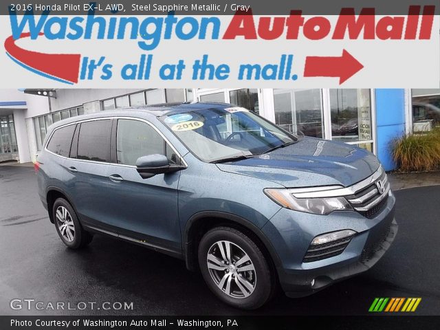 2016 Honda Pilot EX-L AWD in Steel Sapphire Metallic