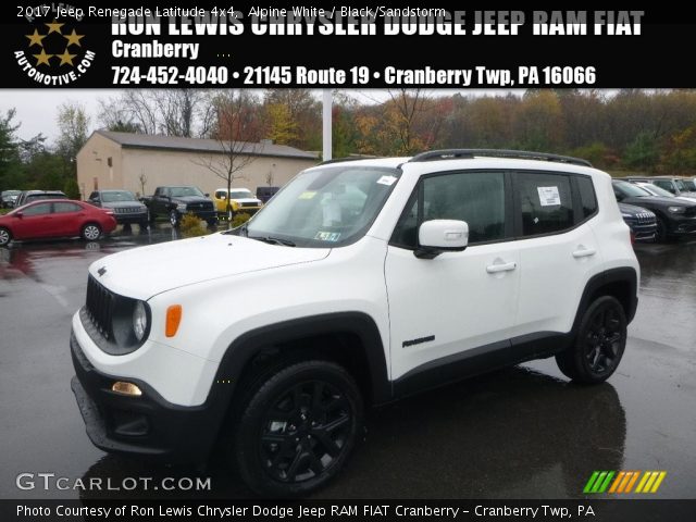 2017 Jeep Renegade Latitude 4x4 in Alpine White