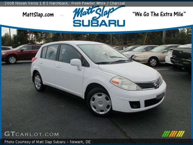 2008 Nissan Versa 1.8 S Hatchback in Fresh Powder White